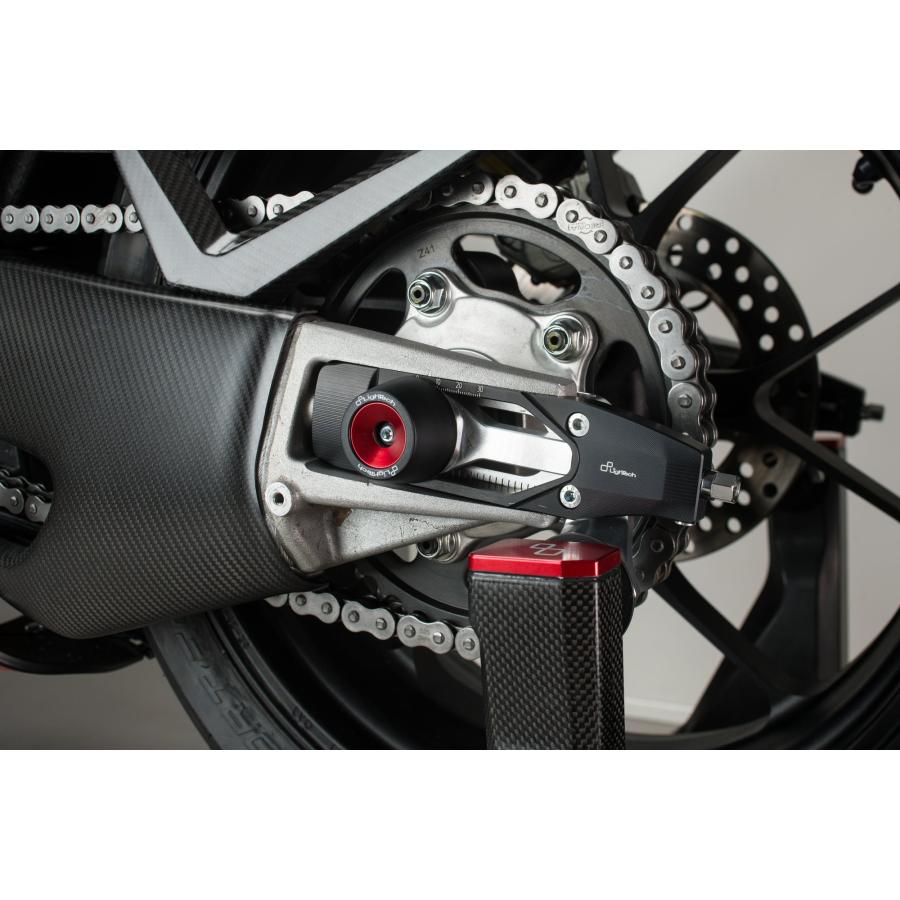 【正規輸入代理店】LighTech - チェーンアジャスター RSV4 1100 FACTORY '21-25 / TUONO V4 '25 / 1100 FACTORY '21-25 レッド