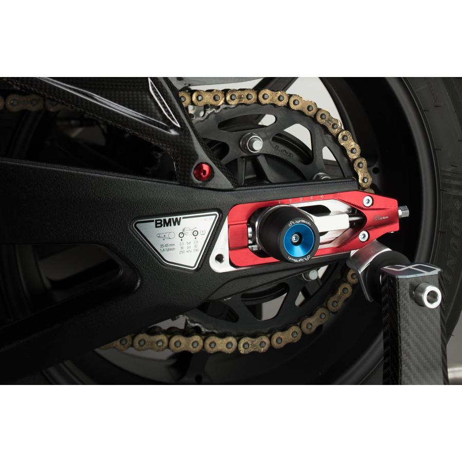 【正規輸入代理店】LighTech - チェーンアジャスター S1000 RR '19-25 / S1000 R '21-25 / M1000 R '23-25 レッド