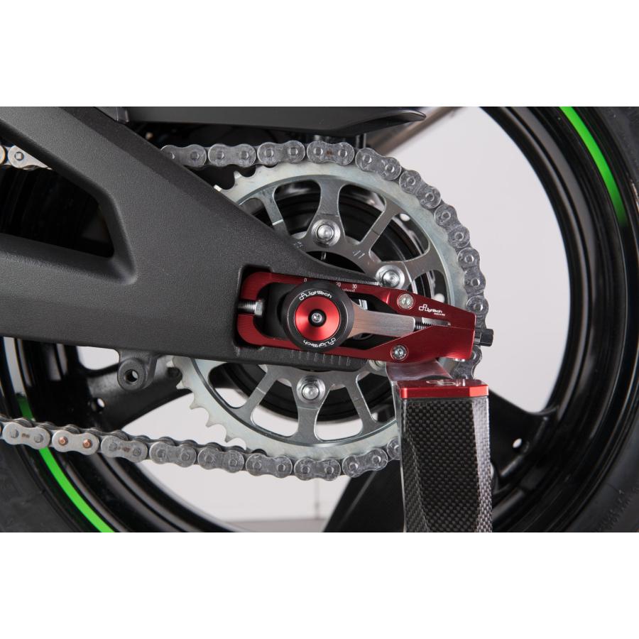 【正規輸入代理店】LighTech - チェーンアジャスター ZX-10R / SE / RR '16-22 レッド