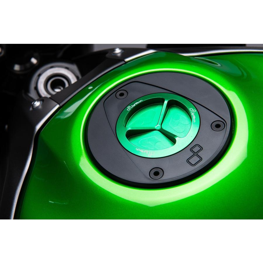 【国内在庫】LighTech - フューエルタンクキャップ NINJA 250 / 400 / 1000 SX / Z650 / Z900 / ZX-25R / ZX-4RR / ZX-6R / ZX-10R ブラック_4