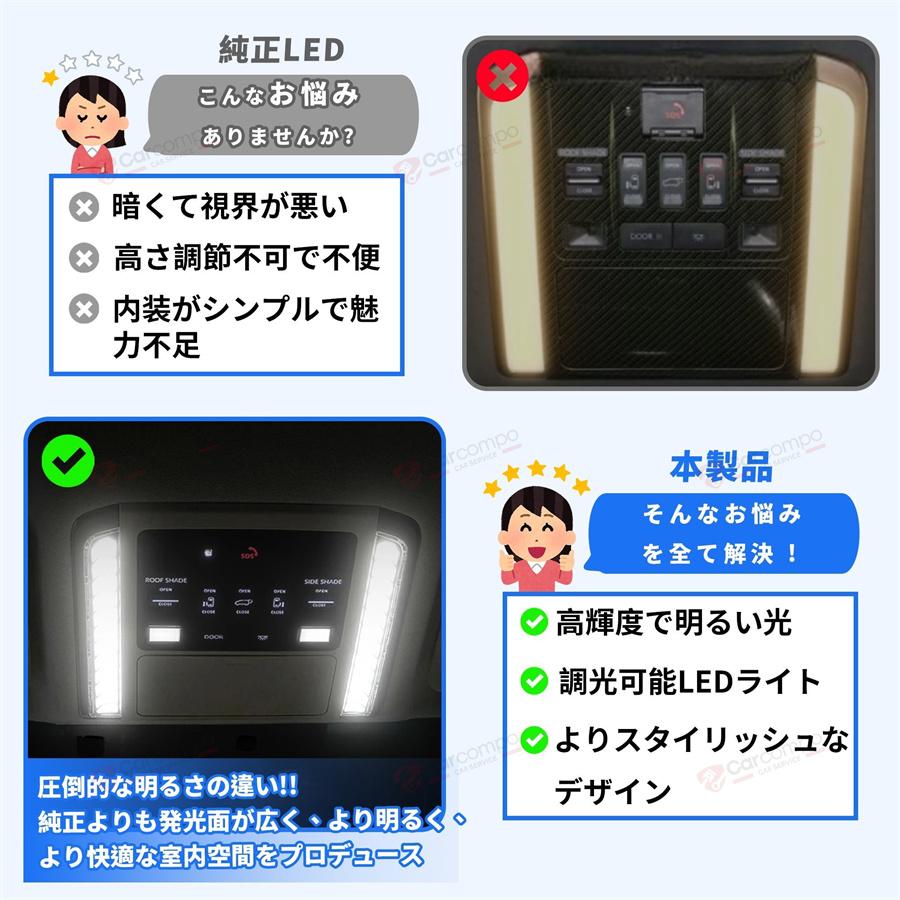 アルファード ヴェルファイア 40系】 9色LED イルミネーションルーム
