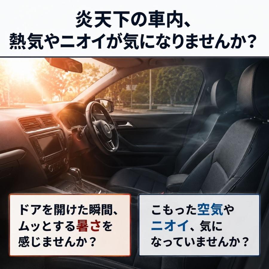2026夏モデル】車載扇風機 車内扇風機 車載サーキュレーター 扇風機