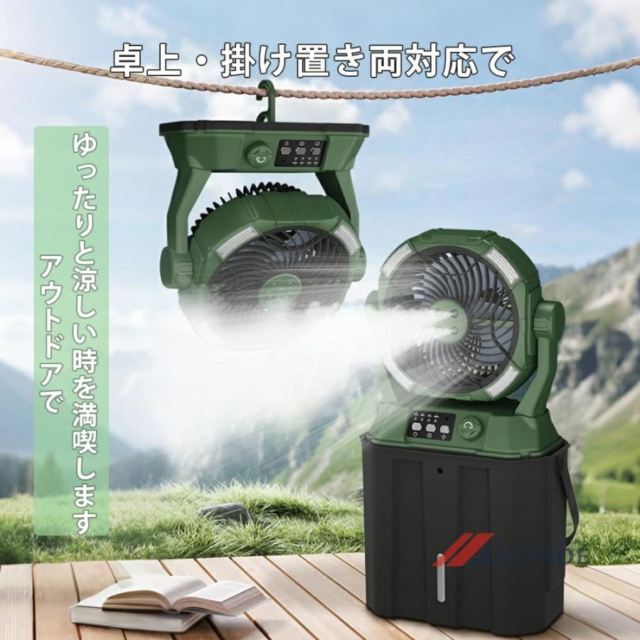 ミストファン 扇風機 屋外 屋外用 サーキュレーター バケツ 業務用