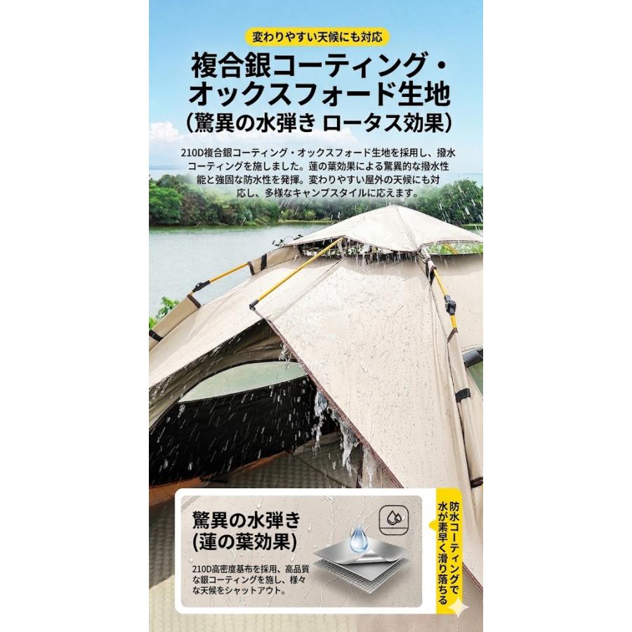 ワンポールテント ソロ 軽量 ワンタッチテント ドームテント 遮光 1人