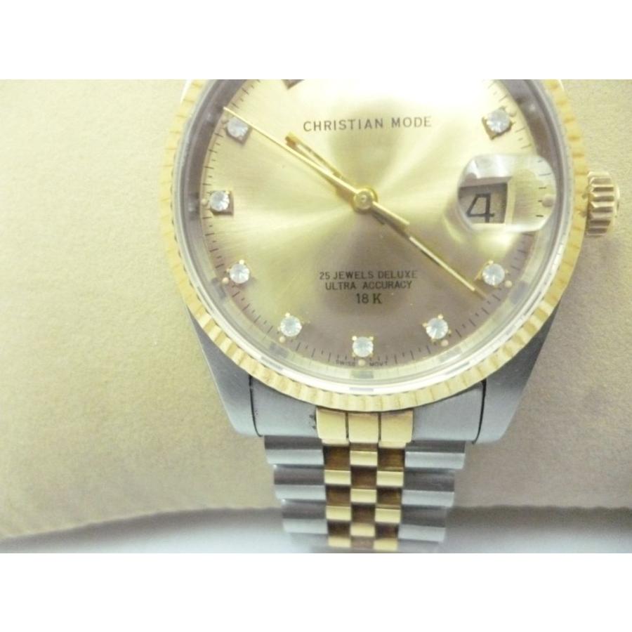 金 18K Christian Mode クリスチャンモード 腕時計メンズ 腕時計 コンビ　美品 |  | 01