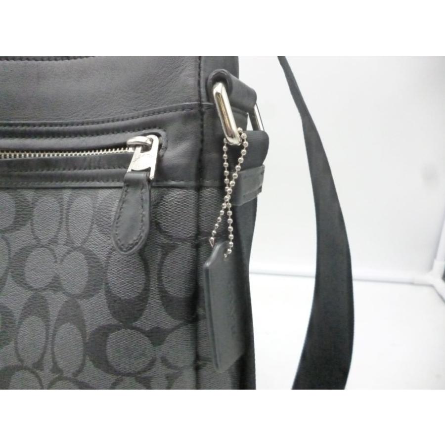 COACH コーチ チャールズ シグネチャー ショルダーバッグ 斜め掛けショルダー PVC レザー グレー ブラック メンズ F54791 | COACH | 03