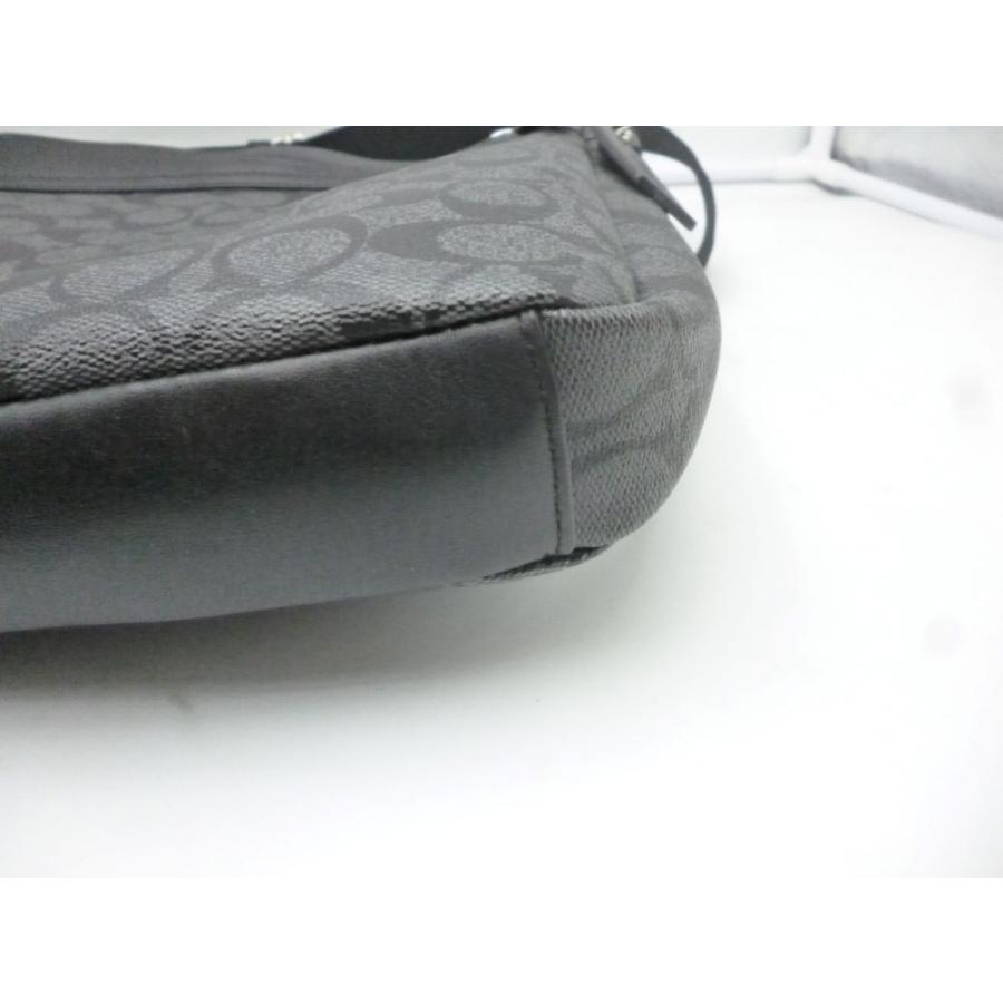COACH コーチ チャールズ シグネチャー ショルダーバッグ 斜め掛けショルダー PVC レザー グレー ブラック メンズ F54791 | COACH | 04