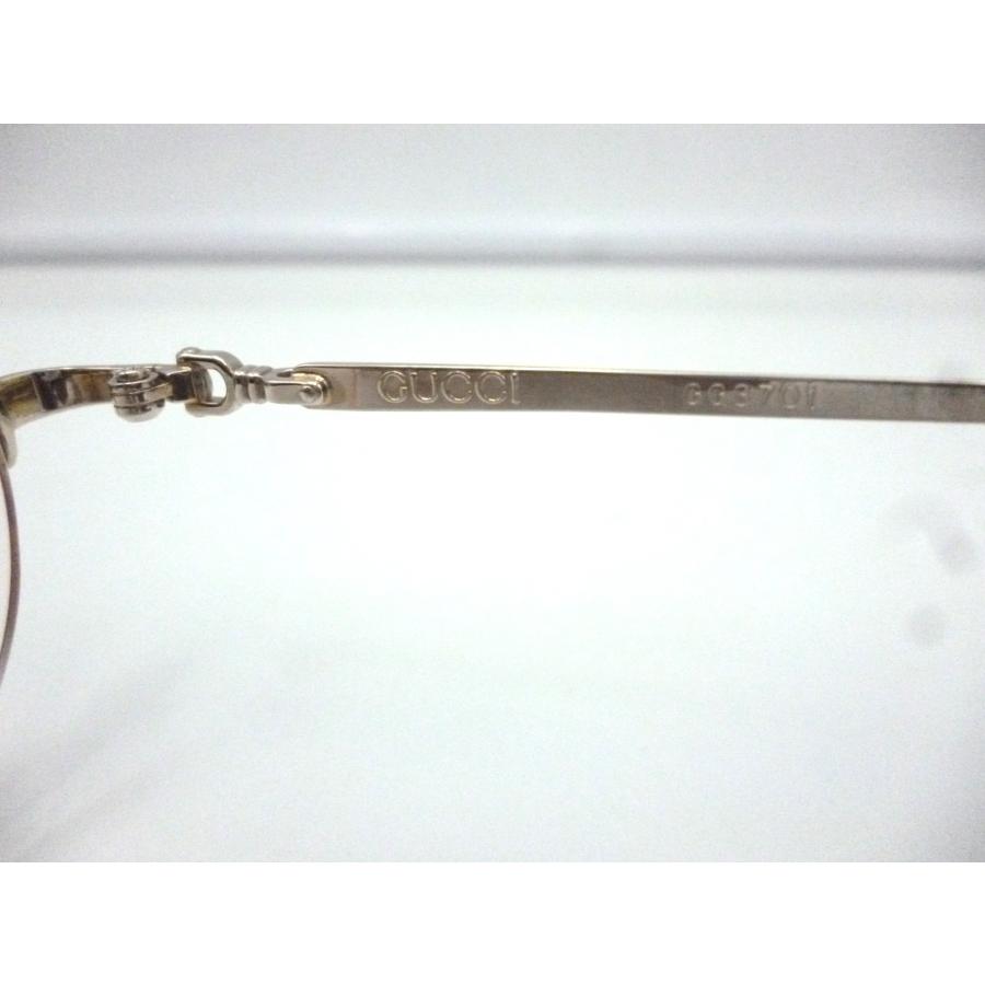 GUCCI グッチ メガネ 度入り GG3701 オーバル リムレス | GUCCI | 02