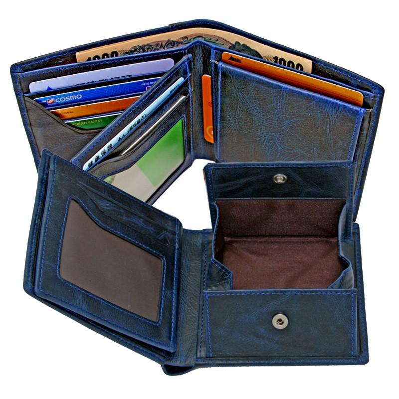 牛革 ビンテージ風 二つ折財布 財布メンズ |  | 11