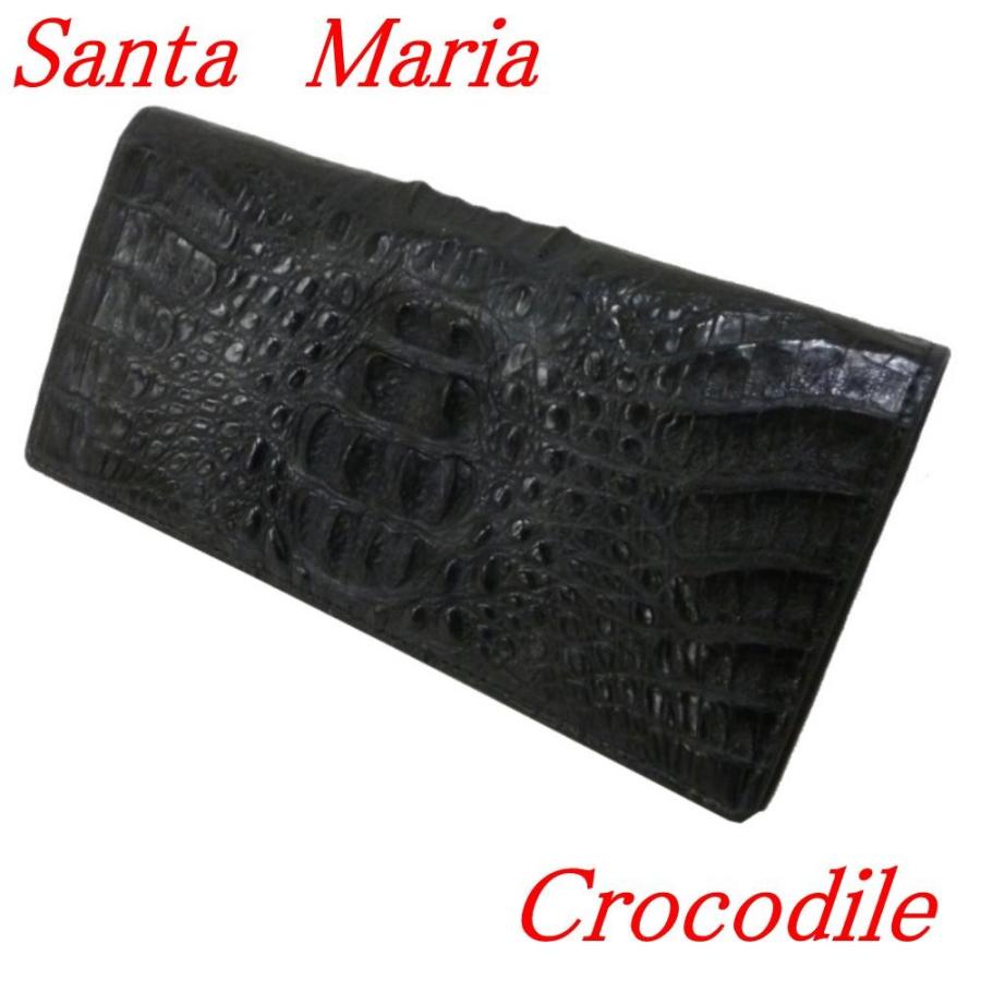 ワニ革 クロコダイル 財布 メンズ 長財布 カイマン 背鰐マットHB102  