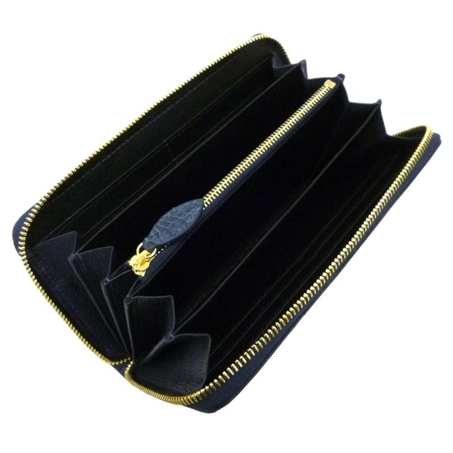 クロコダイル 財布 メンズ 長財布 カイマン ワニ革 ラウンドファスナー