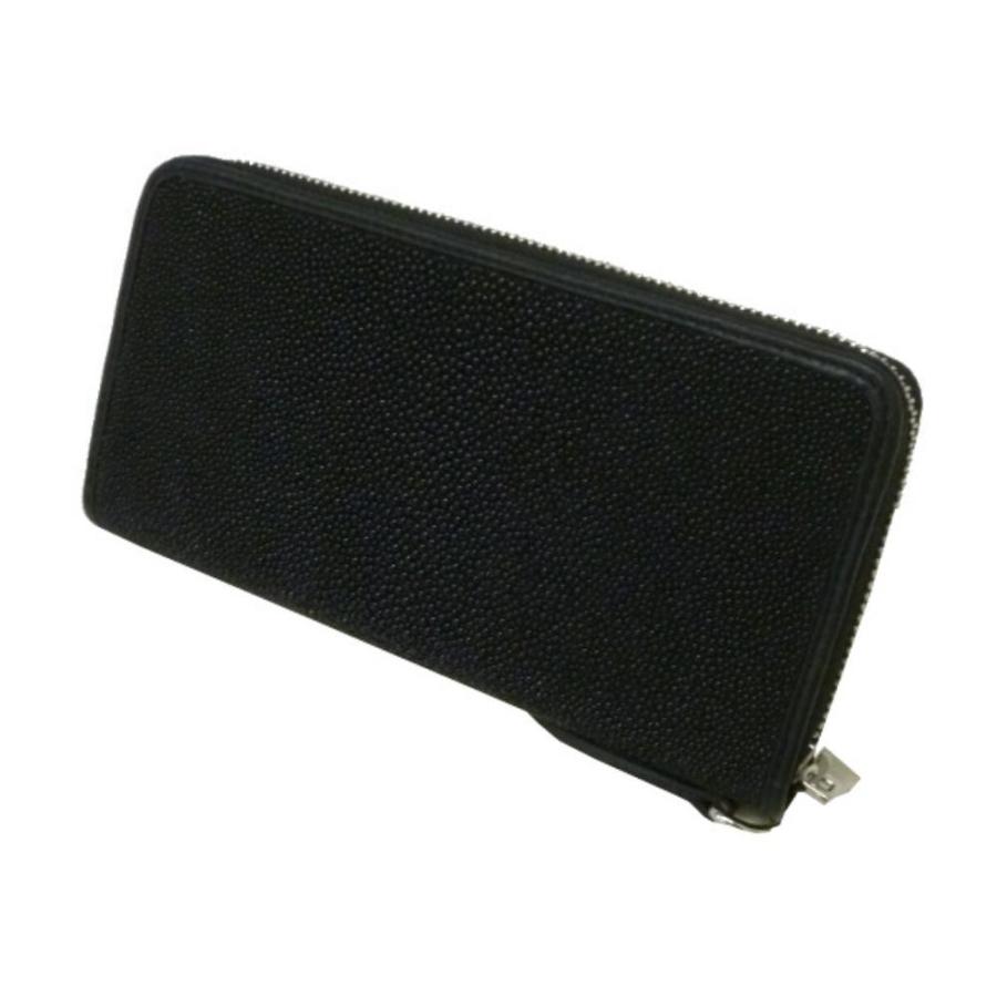 スティングレイ 財布 エイ革 ラウンド長財布 Dカン付き Santa Maria  