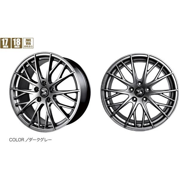 Strategy MX 18インチ×7.5J インセット52 ダークグレー JWL.VIA規格適合品 アルミホイール４本セット 送料無料の画像