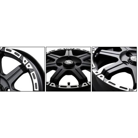 B.S.J WHEELS KH007 12インチ×3.5J +45 マッドブラック JWL・JWL-T VIA  