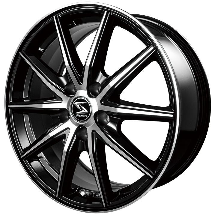 ストラテジー X10 16インチ×6.5J +48 ブラックポリッシュ JWL VIA規格 