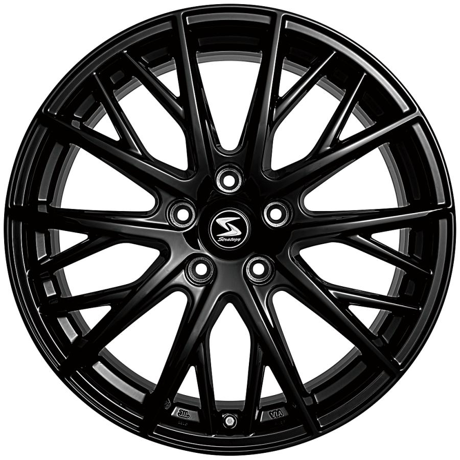 Strategy MX 18インチ×7.5J インセット45 グロスブラック JWL.VIA規格適合品 アルミホイール４本セット 送料無料の画像
