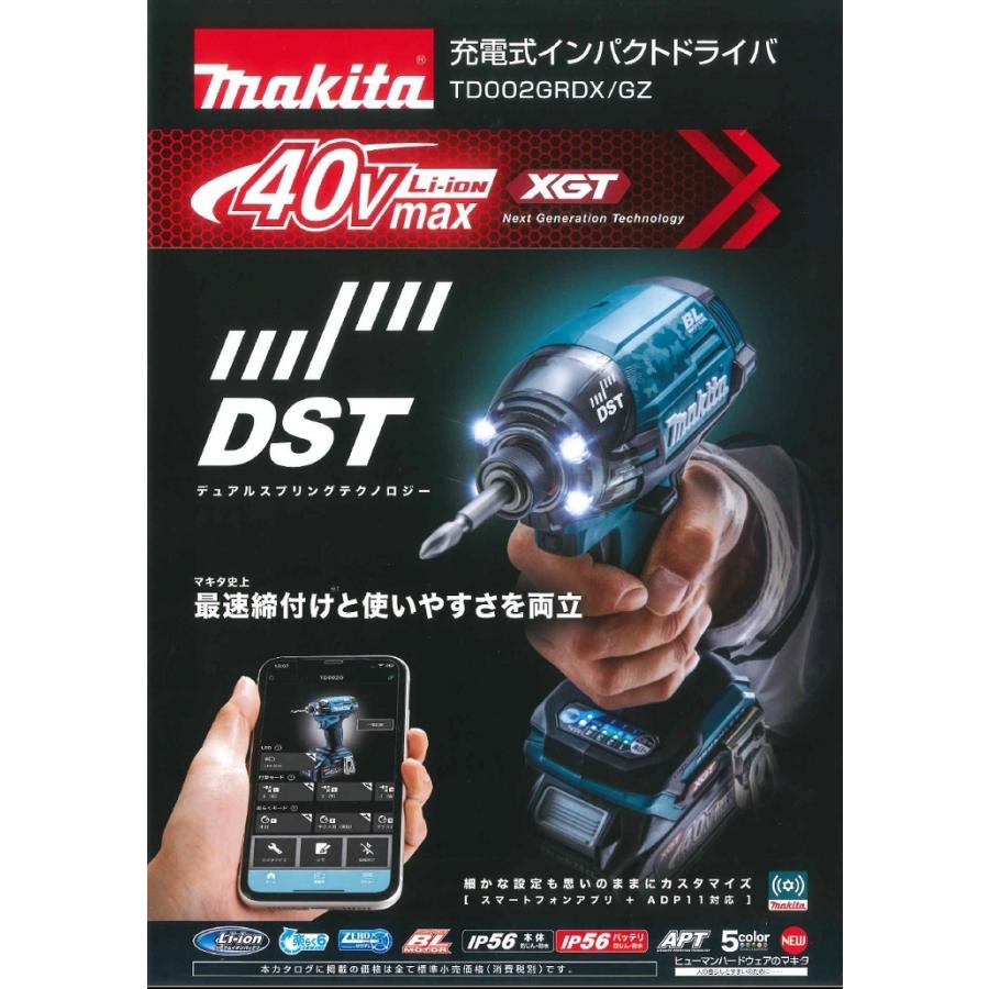 マキタ 40V 充電式インパクトドライバー TD002GRDX バッテリー2個付き