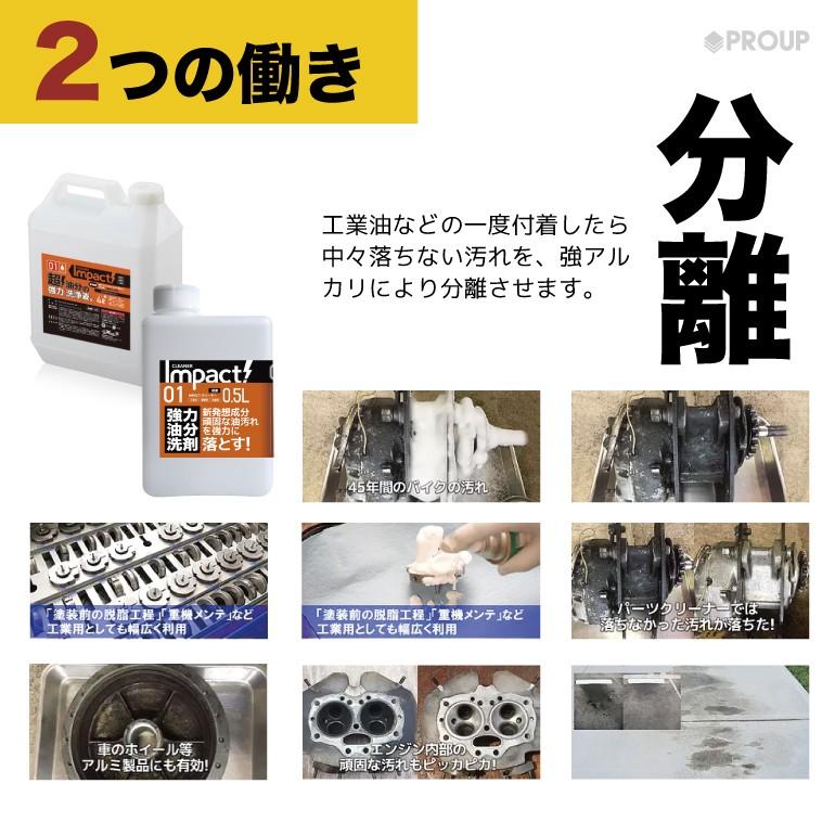 業務用 超強力 脱脂剤 脱脂処理 油膜取り プロも唖然 見た目で違う Pro インパクトクリーナー 原液リットル 5倍希釈可能 超大手自動車メーカー 脱脂処理使用 Cleaner 01 l インパクトシリーズ Yahoo 店 通販 Yahoo ショッピング