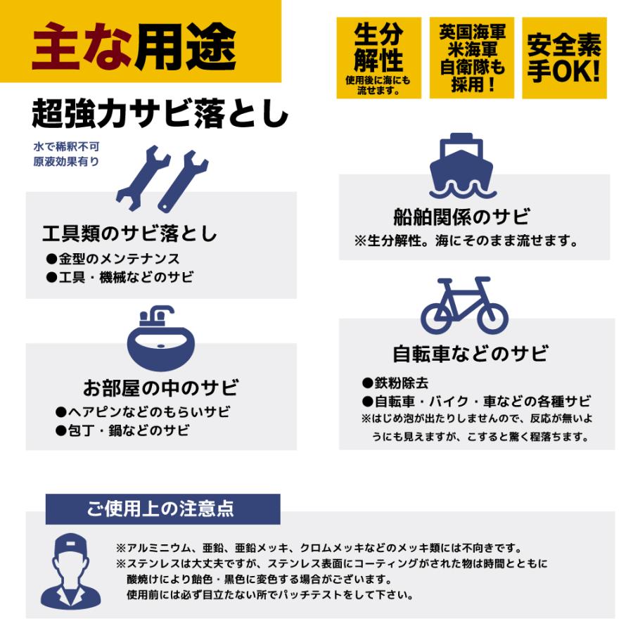 有吉ゼミ【プロも唖然 】超高濃度 超強力 サビ落とし サビ取り 錆び