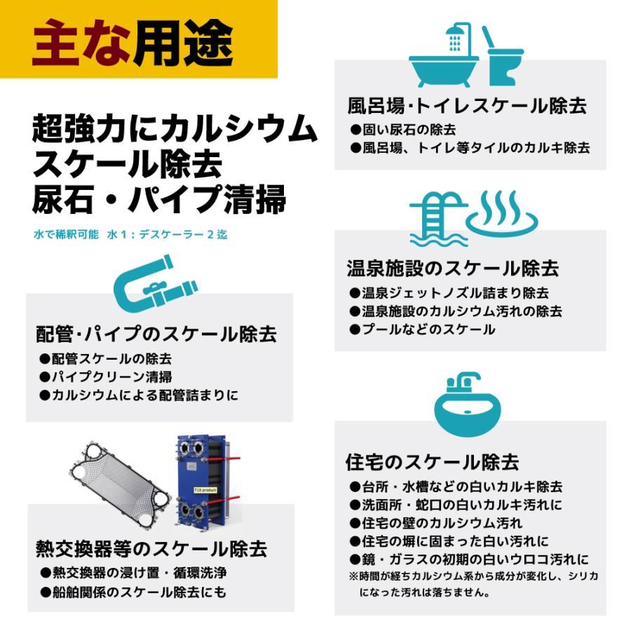 【プロも唖然 】超高濃度 超強力 サビ落とし サビ取り 錆び落とし【高濃度プロ用の威力 】インパクトデスケーラー (原液 プレミアph0.6) 500ml+300mlセット｜impact-series｜20