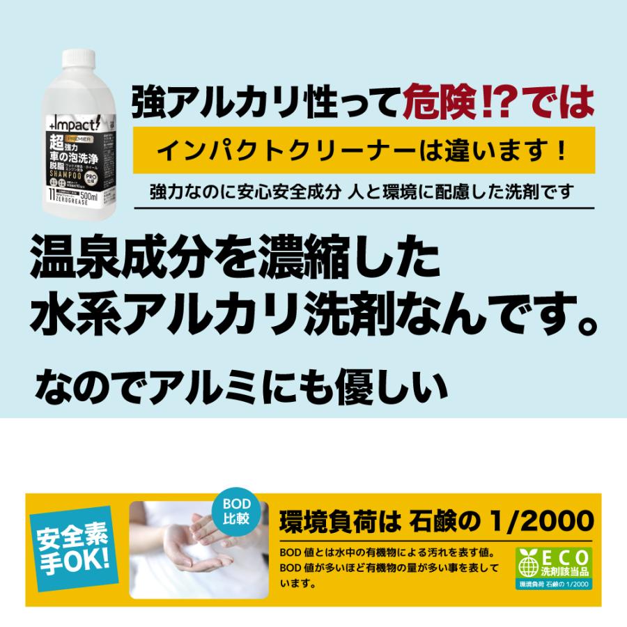 超強力 カーシャンプー 洗車 車 バイク【プロ用の威力】原液 500ml 希釈タイプ 中型車 10台分 プロも脱脂力絶賛! ボディー エンジン タイヤ ガラス 油膜 |  | 13