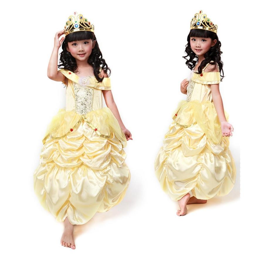 ベル ドレス 子供服 衣装 コスプレ ドレス 誕生日 プレゼント パーティー お姫様 ハロウィン クリスマス プレゼント 女の子 パニエ付き 2点セット B00nhigpoc イーワンズyahoo ショッピング店 通販 Yahoo ショッピング