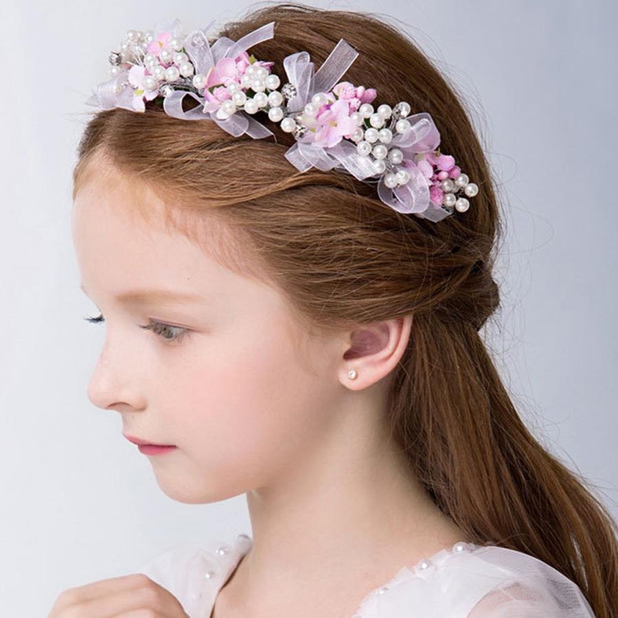 ヘッドドレス 髪飾り 子供 女の子 ヘアアクセサリー ピンク フラワー ヘアバンド リボン シンプル ホワイト パール 発表会 誕生会 舞台 記念写真 Hc12ピンク Compass イーワンズyahoo ショッピング店 通販 Yahoo ショッピング