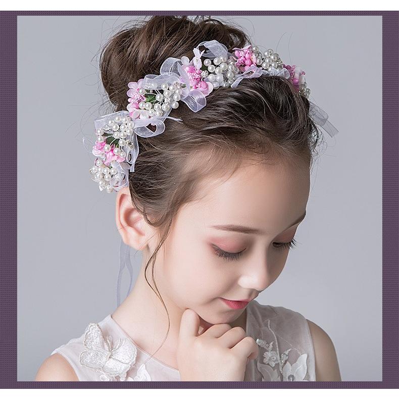 ヘッドドレス 髪飾り 子供 女の子 ヘアアクセサリー ピンク フラワー ヘアバンド リボン シンプル ホワイト パール 発表会 誕生会 舞台 記念写真 Hc12ピンク Compass イーワンズyahoo ショッピング店 通販 Yahoo ショッピング