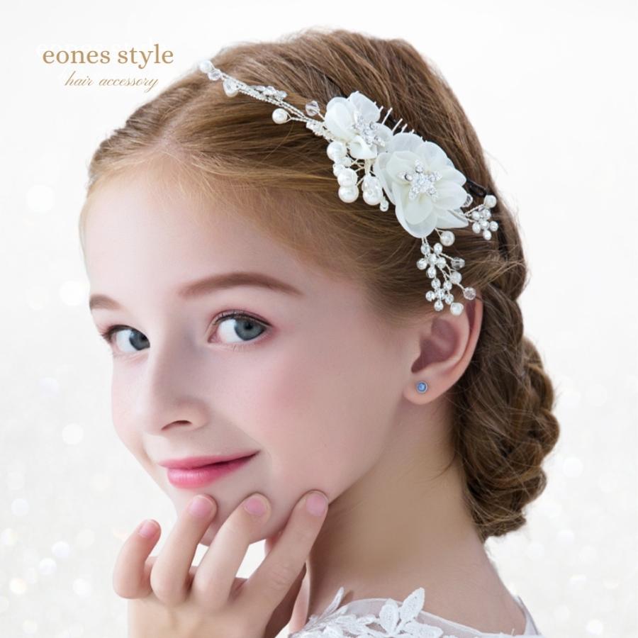 ヘアアクセサリー ヘッドドレス 子供 髪飾り 女の子 キッズ 花