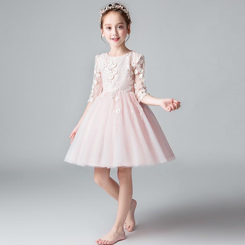 子供 ドレス フォーマル 子供服 子ども 女の子 ワンピース ピンク 花 刺繍 リボン チュール 発表会 ピアノ 写真撮影 セレモニー 110 1 130 140 6136 Compass イーワンズyahoo ショッピング店 通販 Yahoo ショッピング