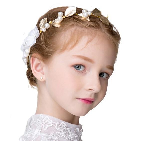 ヘアアクセサリー ヘッドドレス 子供 髪飾り 女の子 キッズ 花 ホワイト パール ティアラ カチューシャ ピアノ 発表会 ウエディング ブライダル 写真撮影 Hc33 Compass イーワンズyahoo ショッピング店 通販 Yahoo ショッピング