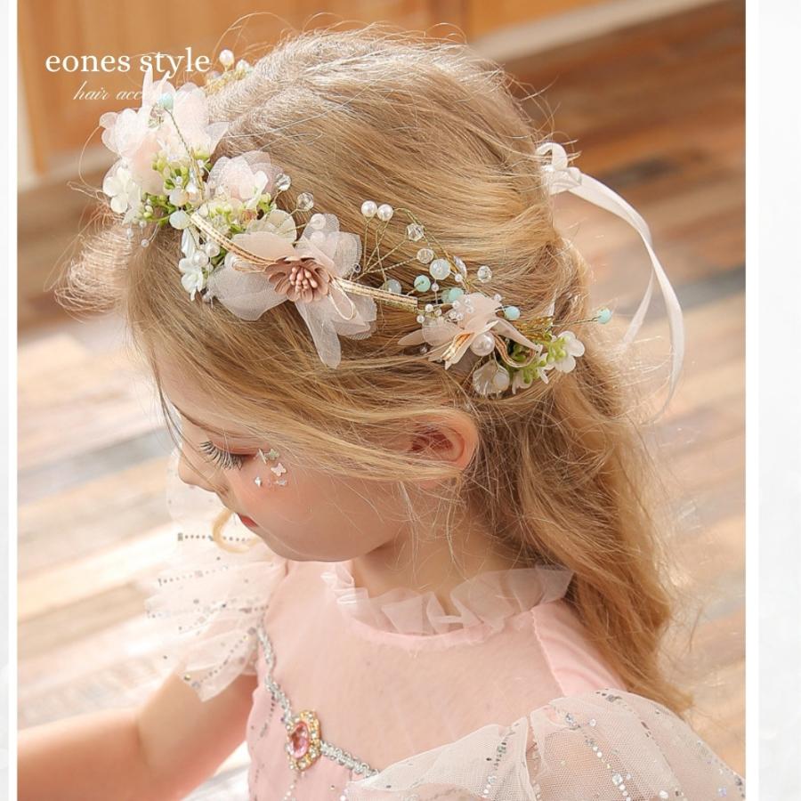 ヘアアクセサリー 手作り 髪飾り 子供 ヘッドドレス 女の子