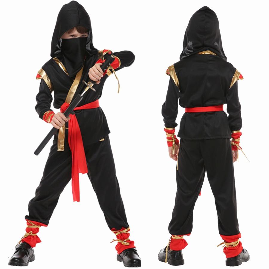 子供 忍者 衣装 ハロウィン コスプレ キッズ コスチューム 5点セット