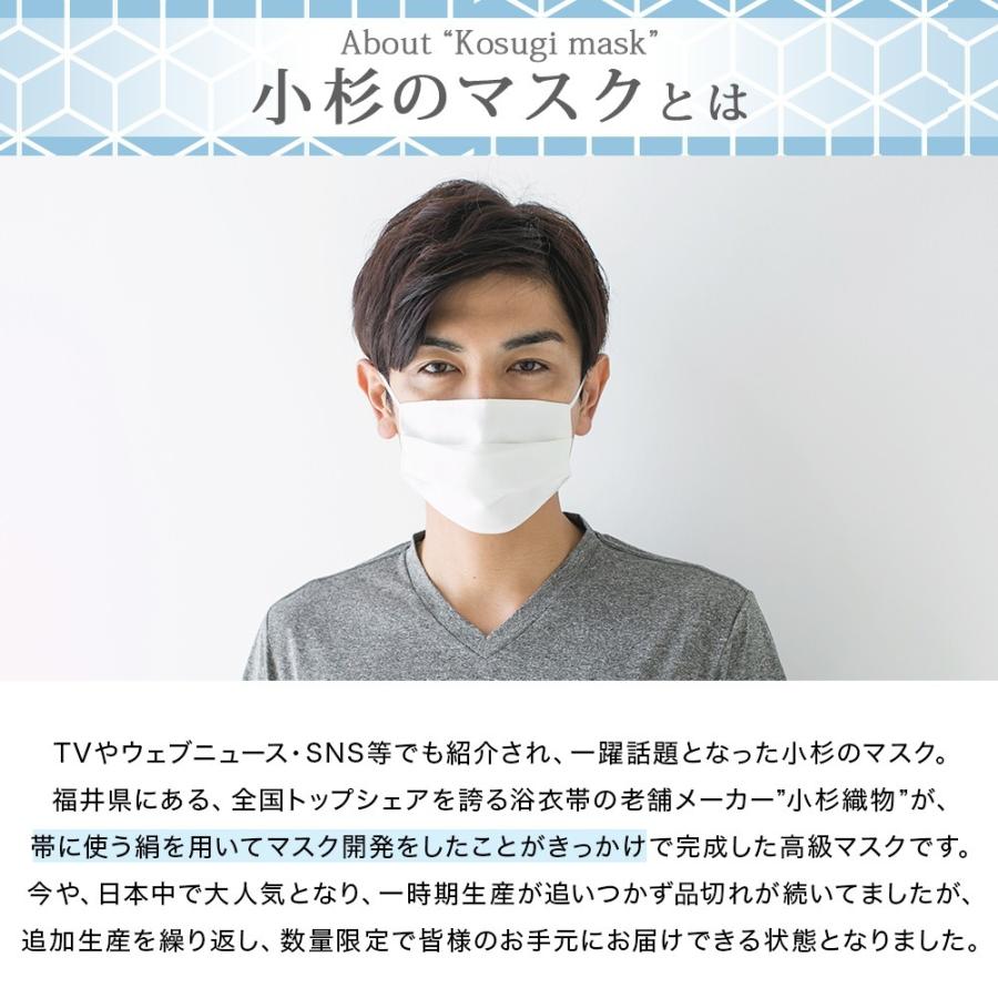 抗ウイルス シルクマスク 小杉マスク 麻 リネン 絹マスク 爽やか 日本製マスク 抗ウイルスフィルター入り UVカット 【K-2】 |  | 06