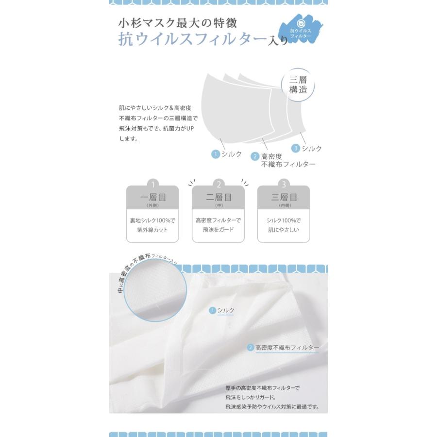 抗ウイルス 洗えるマスク シルクマスク 小杉マスク ネコ 絹マスク 爽やか 日本製マスク【K-3】 |  | 02
