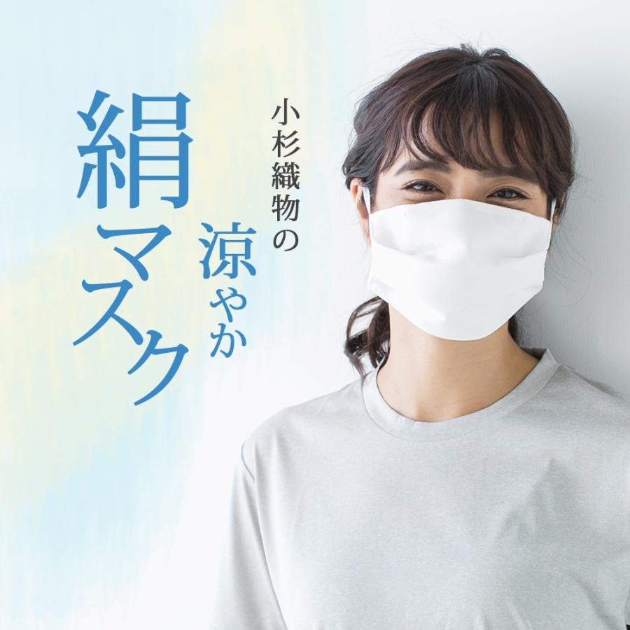 抗ウイルス シルク100％ 洗えるマスク 小杉マスク 絹マスク フェイスフィットワイヤー入り 爽やか 日本製マスク 【K-4】 |  | 05