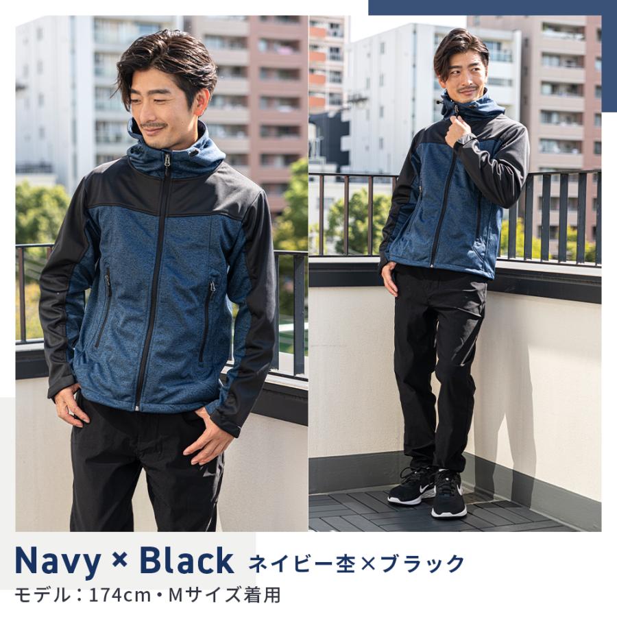 防風 ストレッチ ウォームパーカ（通気性メッシュ仕様） メンズ  レディース 冬 防風ジャケット 撥水 透湿 ハニカムメッシュ 動きやすい 温かい【MP21133】 |  | 12