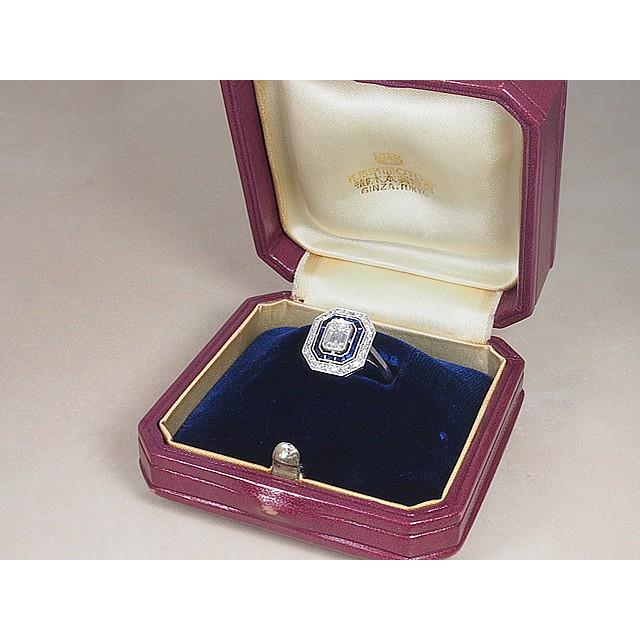 MIKIMOTO（ミキモト） 超希少アンティークリング エメラルドカット