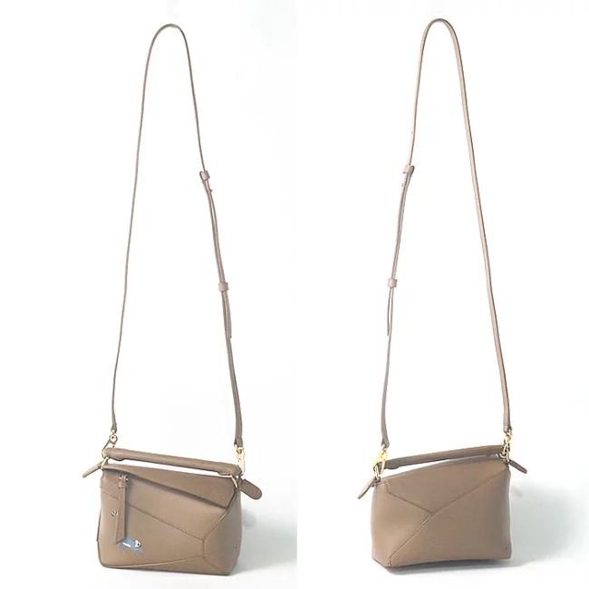 美品✨LOEWE パズルバッグ スモール タン 2way 保存袋付き ロエベ(LOEWE)|パズルバッグスモール 2WAYショルダー|【ハードオフ公式