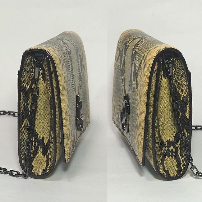 【超値下げ】ジミーチュウ　ゼブラ柄ショルダーバック ジミーチュウ JIMMY CHOO ヴァレンヌ パイソン柄 チェーンショルダー