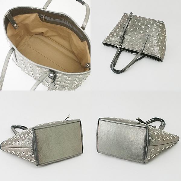 ジミーチュウ JIMMY CHOO サシャ S スタースタッズ レザー トート