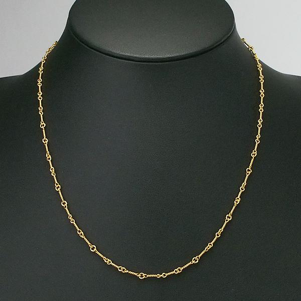 クロムハーツ Chrome Hearts ツイストチェーン neckchain T18 22K 585