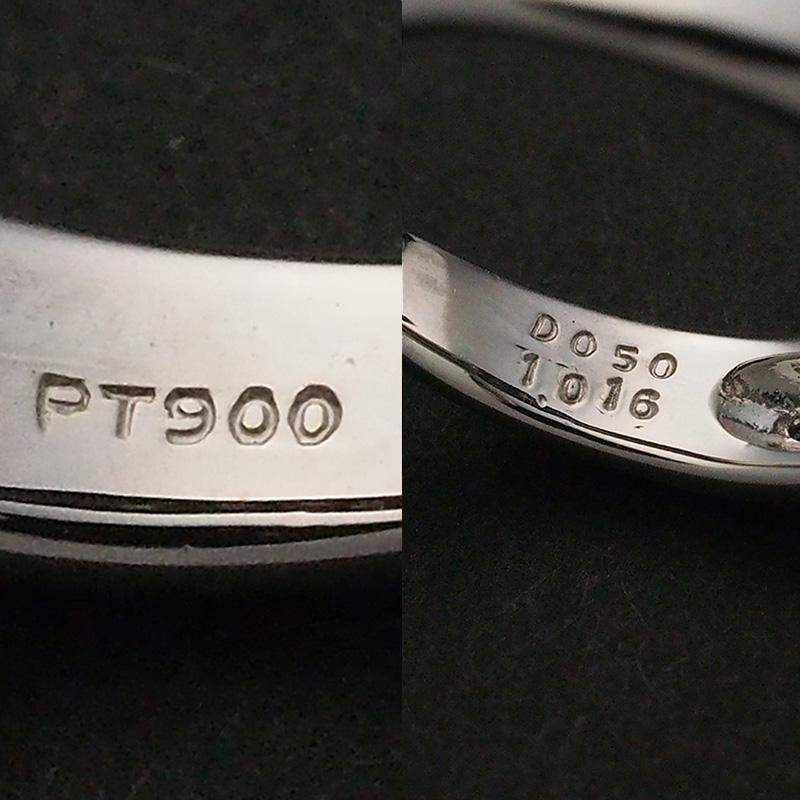 FB SI1 F ダイヤモンド/1.016ct ダイヤ/0.50ct リング Pt900 12号 ソーティング付_3