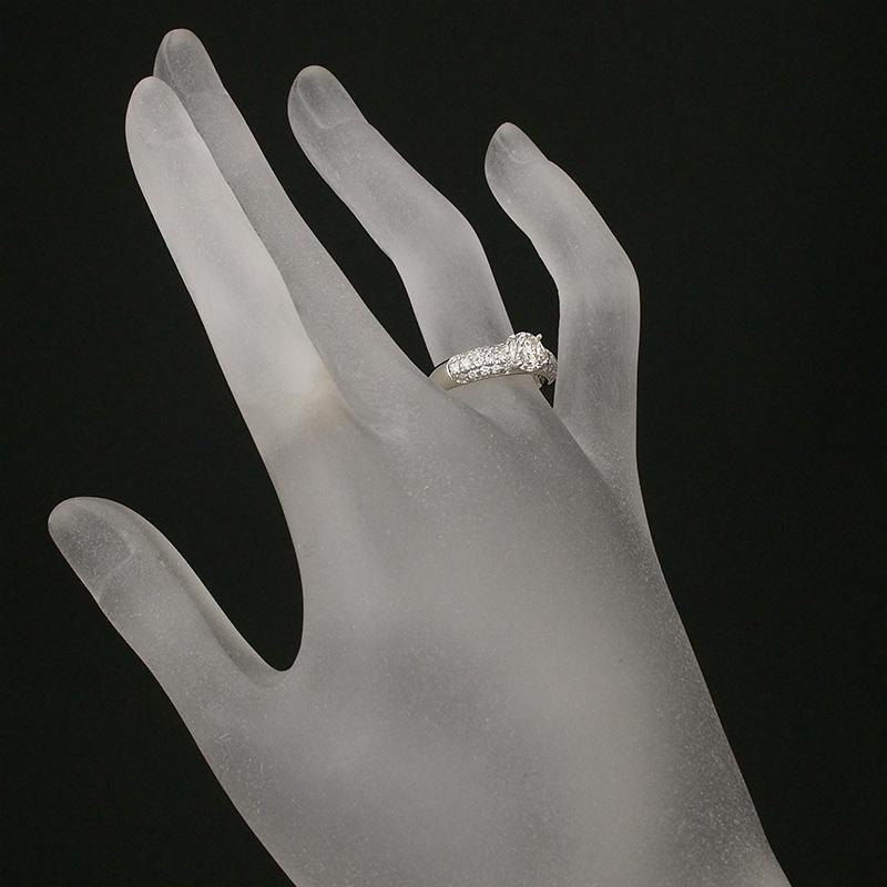 FB SI1 F ダイヤモンド/1.016ct ダイヤ/0.50ct リング Pt900 12号 ソーティング付_4