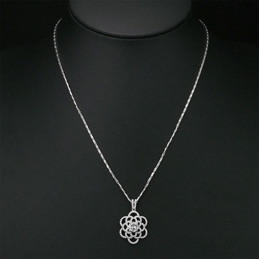 F-SI2-G ダイヤモンド/0.80ct ダイヤ/0.60ct フラワーモチーフ