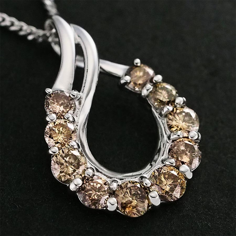 Pt850 天然ダイヤモンド ネックレス 0.500ct PT900/PT850 ダイヤモンド 