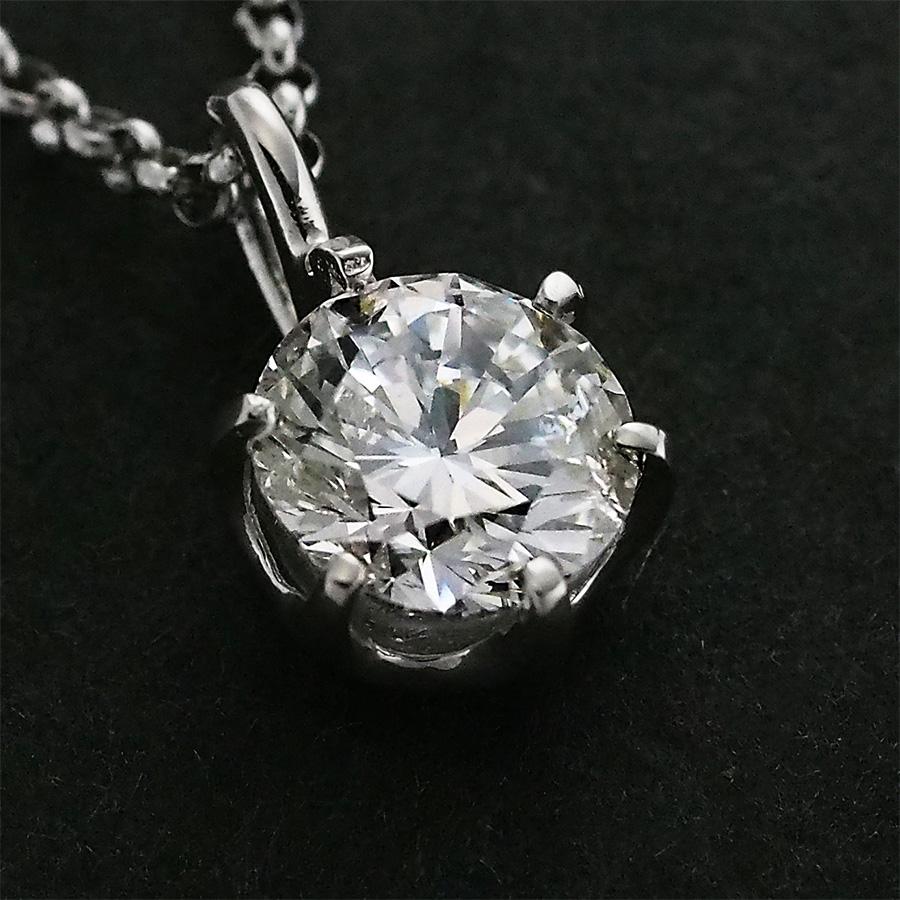 I-I1-VG 1粒ダイヤモンド/1.148ct ネックレス Pt900 /Pt850