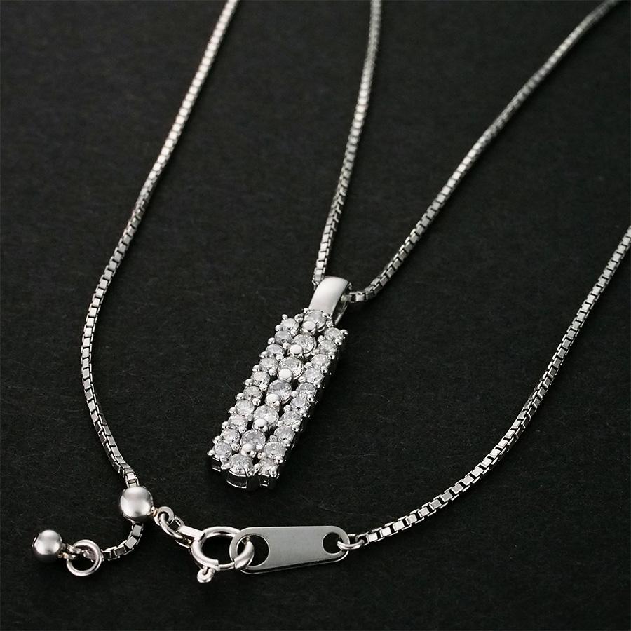 pt999 pt850ダイヤモンドネックレス　天然ダイヤモンド0.50ct ダイヤモンド/0.50ct デザイン ネックレス Pt900 /Pt850