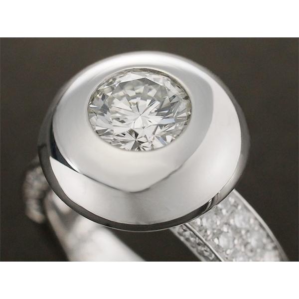 ダイヤモンド/1.023ct J-SI1-G ダイヤ/0.85ct デザイン リング Pt900