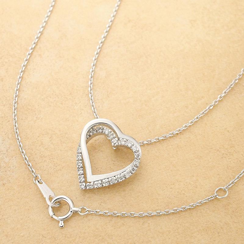 ヴァンドーム青山 ダイヤモンド/0.15ct ダブルハートモチーフ  